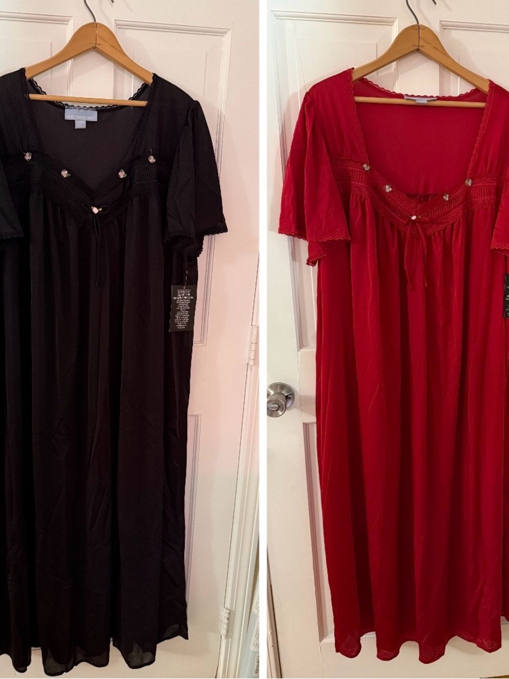 Only Necessities Red Lace-Trim Nightdress- size 22-24